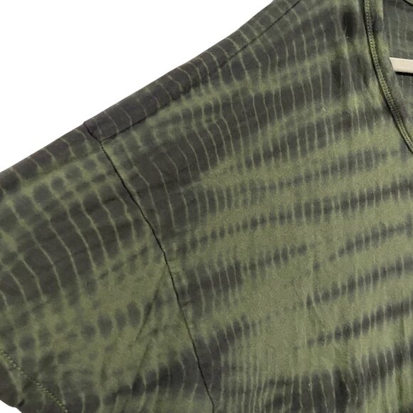 Athleta Organic Daily Tie Dye Commute Tee Size‎ L Green Black - Picture 4 of 7